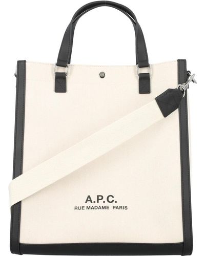 A.P.C. Bags > tote bags - Neutre