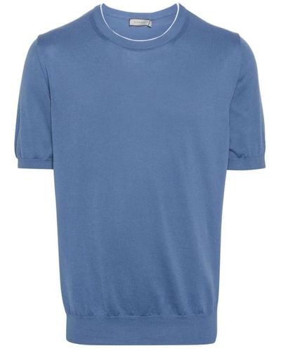 Canali Tops > t-shirts - Bleu