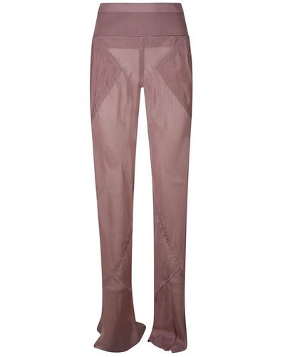 Rick Owens Trousers > slim-fit trousers - Violet