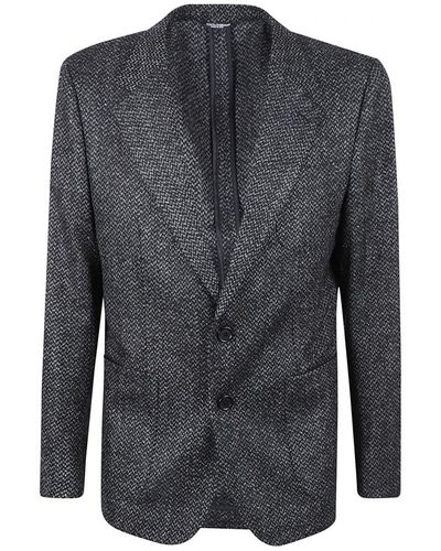 Dolce & Gabbana Zeitlose eleganz einreiher blazer - Grau