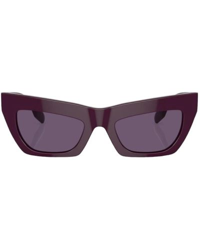 Burberry Occhiali da sole cat-eye viola