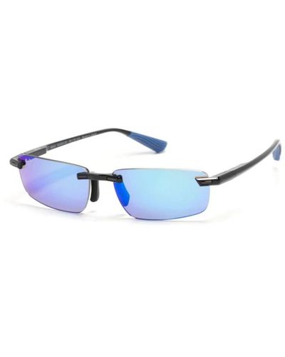 Maui Jim Schwarze blaue sonnenbrille stilvoll alltagsgebrauch