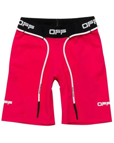 Off-White c/o Virgil Abloh Casual Shorts - Red