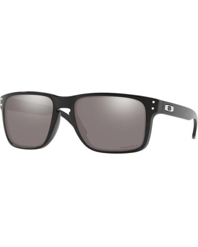 Oakley Holbrook xl sonnenbrille, poliertes schwarz/prizm schwarz - Grau