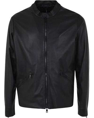 Giorgio Brato Leather Jackets - Black
