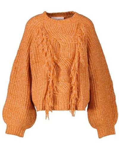 Silvian Heach Round-Neck Knitwear - Orange