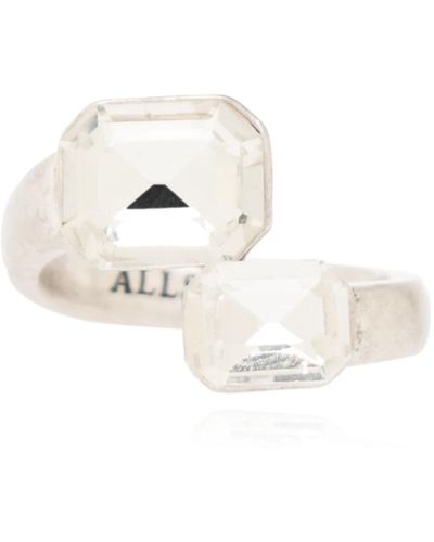 AllSaints Anillo adornado con cristales - Metálico