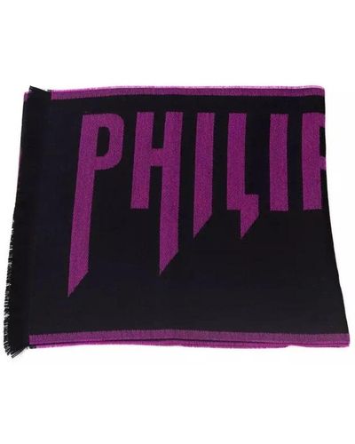 Philipp Plein Winter Scarves - Purple