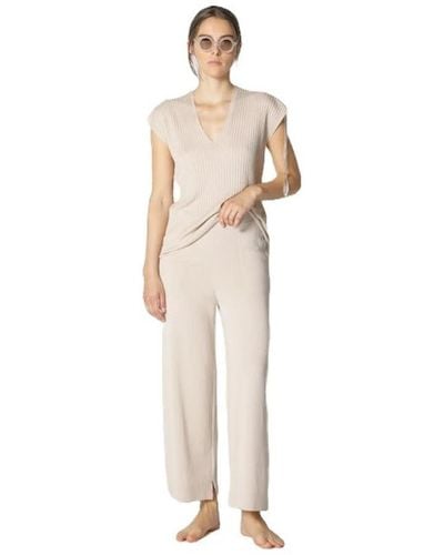 SMINFINITY Straight Trousers - White