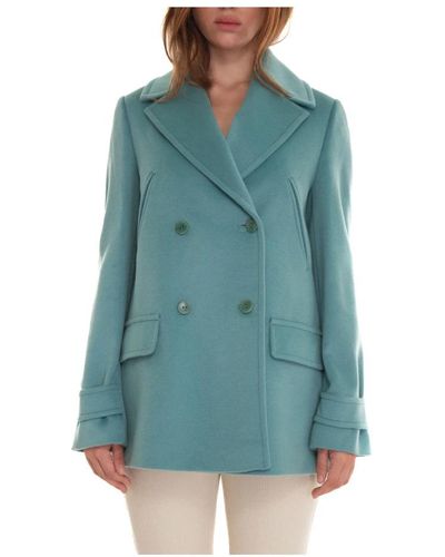 Pennyblack Double-Breasted Coats - Blue