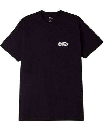 Obey T-Shirts - Black