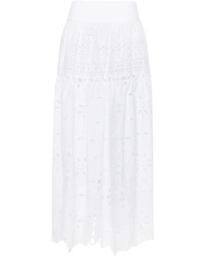 Ermanno Scervino Midi skirts - Blanco