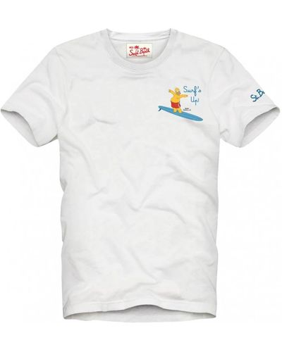 Saint Barth Surf style t-shirt - Bianco