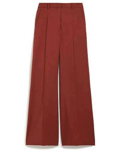 Weekend by Maxmara Hose aus stretch-wolle - Rot