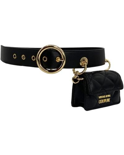 Versace Cinturón de bolsillo con bolsa extraíble - Negro