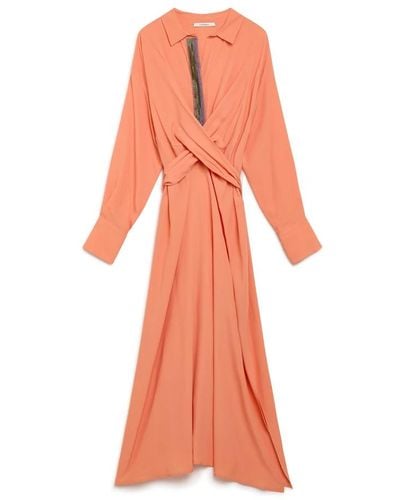Maliparmi Dresses > day dresses > maxi dresses - Orange