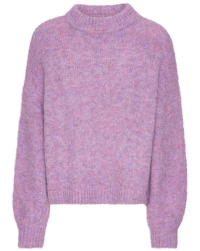 A-View Oversize Strickpullover - Lila