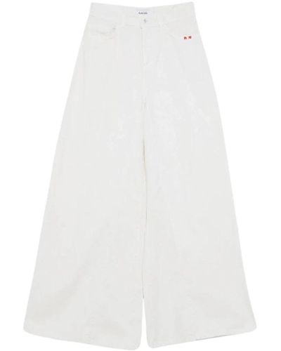 AMISH Wide Jeans - White