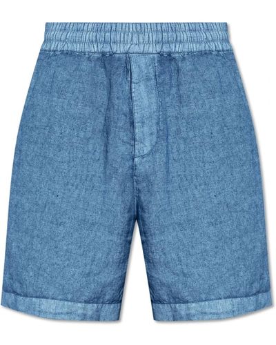 Burberry Pantaloncini di lino - Blu