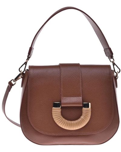 Baldinini Handbag in tan tumbled leather - Braun