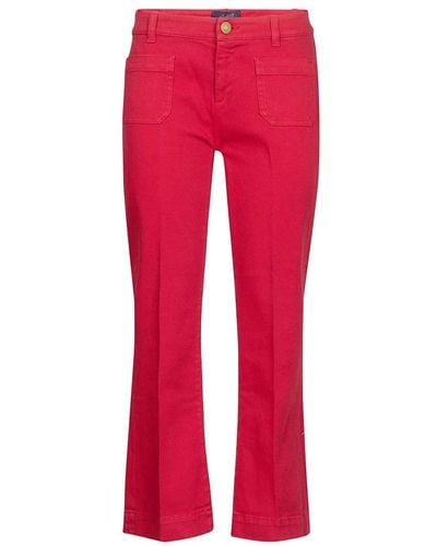 The Seafarer Cropped Trousers - Red