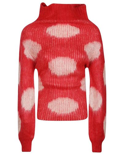 Marni Tulip boat neck sweater - Rot
