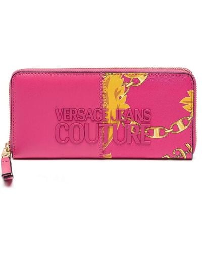 Versace Synthetische reißverschlussbrieftasche - zs820 - Pink