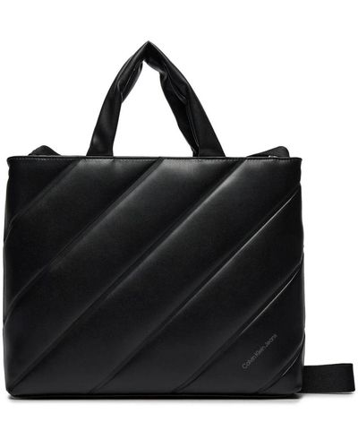 Calvin Klein Schwarze handtasche mit reißverschluss
