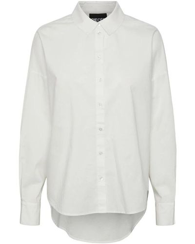 Pieces Shirts - White