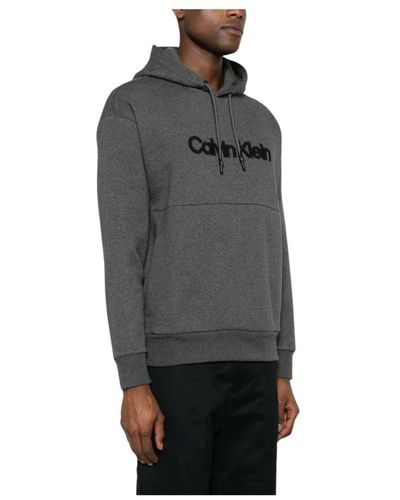 Calvin Klein Dunkelgraue kapuzenpullover