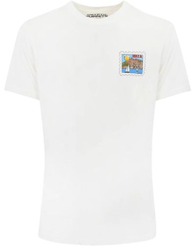 Mc2 Saint Barth Ibiza postkarten-druck t-shirt weiß