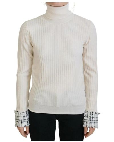 Dolce & Gabbana Turtlenecks - White