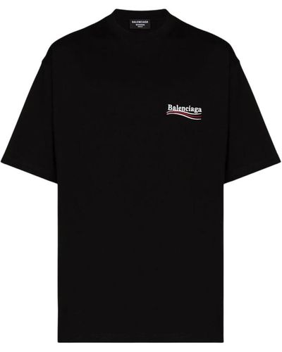 Balenciaga Political Campaign T-Shirt Large Fit - Schwarz