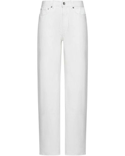 Loulou Studio Weiße denim wide leg jeans