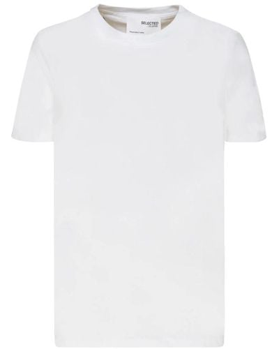 SELECTED T-shirt e polo bianche selezionate - Bianco