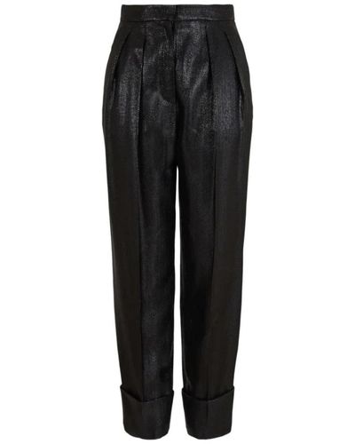 Giorgio Armani Cropped Trousers - Black