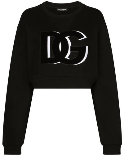 Dolce & Gabbana Hoodies & Sweatvesten - - Dames - Zwart