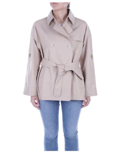 Fay Belted Coats - Brown