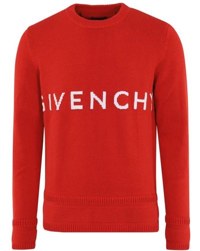 Givenchy Round-Neck Knitwear - Red