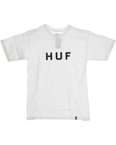 Huf Essentials logo t-shirt weiß/schwarz