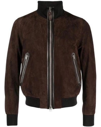 Tom Ford Bomber Jackets - Brown