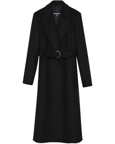 Patrizia Pepe Belted Coats - Black