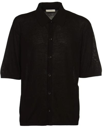 Lemaire Short Sleeve Shirts - Black