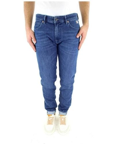 Roy Rogers Slim-fit denim jeans - Blu