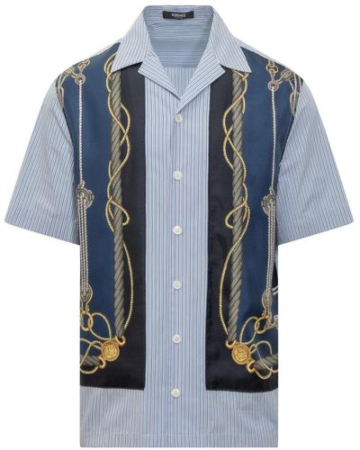 Versace Short sleeve shirts - Blau