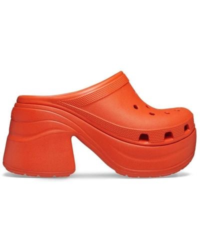 Crocs™ Plateau-clog eleganter komfort - Rot