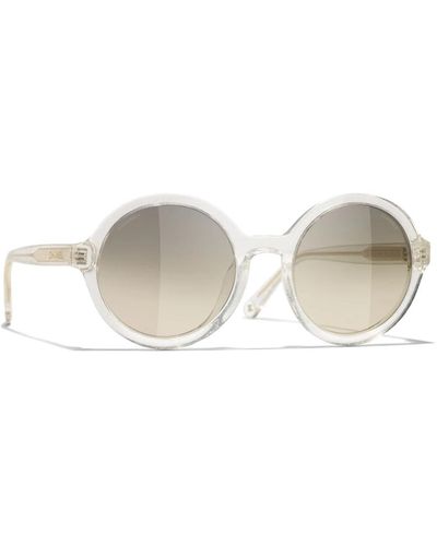 Chanel Klare sonnenbrille mit originalzubehör - Weiß