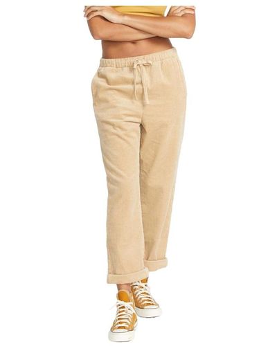 Volcom Trousers > cropped trousers - Neutre
