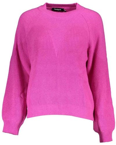 Desigual Round-neck knitwear - Lila