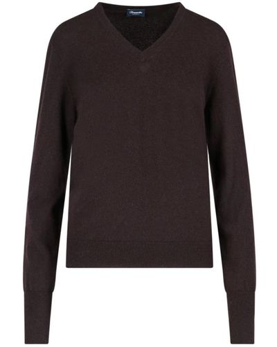 Drumohr V-neck knitwear - Nero